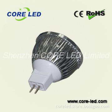 CE/ROHS MR16/GU10/E27 3W led spot light